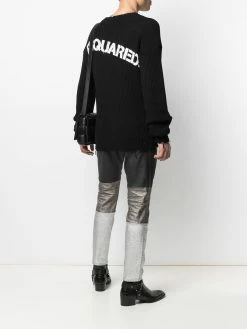 Dsquared2 pull en maille épaisse à logo imprimé