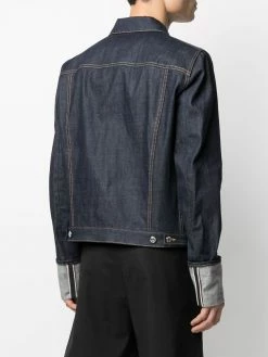 Dsquared2 veste en jean à coutures contrastantes