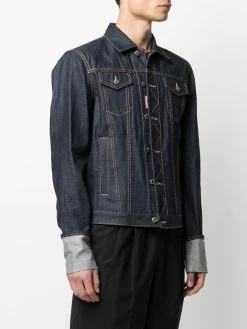 Dsquared2 veste en jean à coutures contrastantes