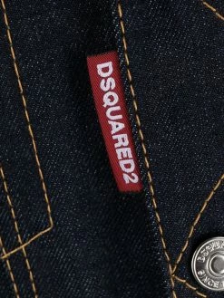 Dsquared2 veste en jean à coutures contrastantes