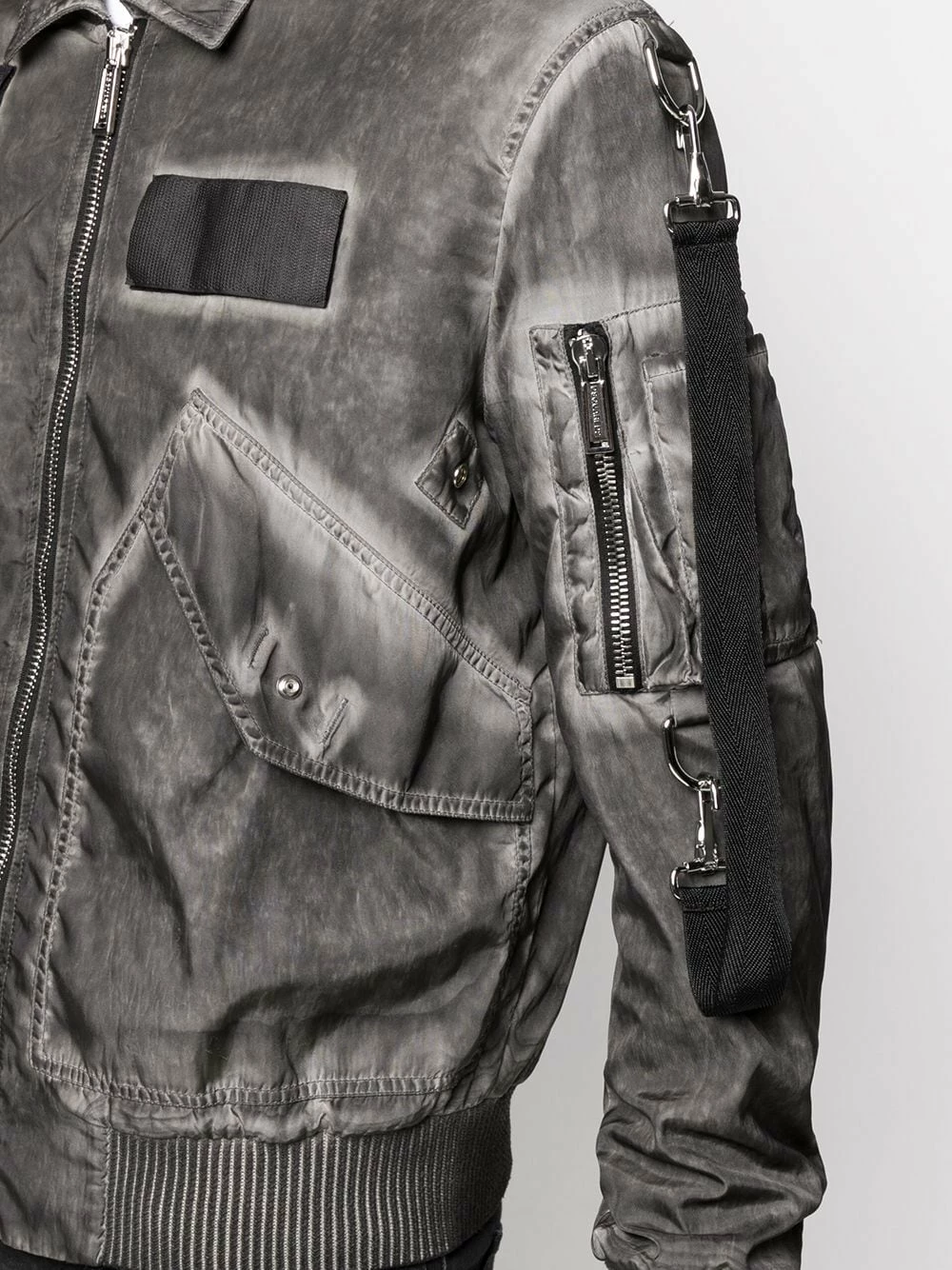 Dsquared2 Prix Allégé Veste zippée à effet délavé vestes homme 7 Dsquared2 veste zippée à effet délavé