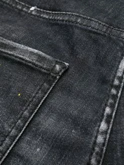 Dsquared2 jean crop à effet taches de peinture