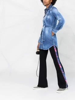 Dsquared2 chemise en jean à effet usé