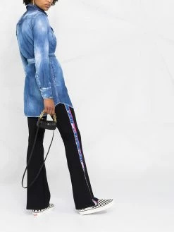 Dsquared2 chemise en jean à effet usé