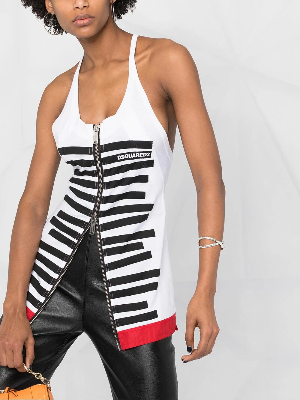 Meilleure qualité Dsquared2 Débardeur zippé débardeurs femme 7 Dsquared2 débardeur zippé