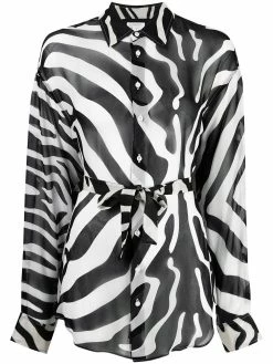 Dsquared2 chemise à imprimé zèbre