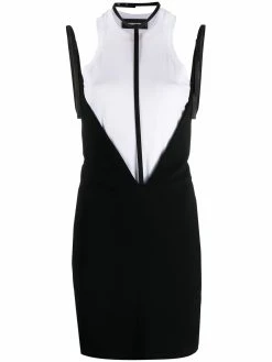 Dsquared2 robe à détail de harnais