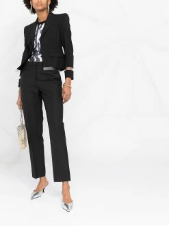 Dsquared2 blazer crop à empiècement transparent