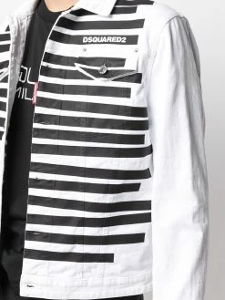 Dsquared2 veste en jean à logo imprimé