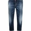Dsquared2 jean droit à ourlet retroussé