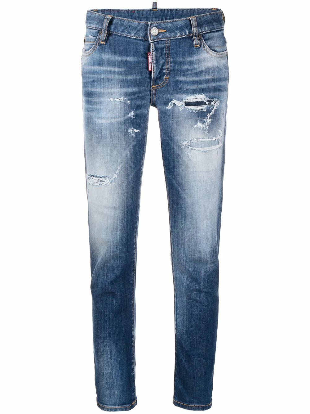 Dsquared2 qualité absolue Jean skinny à effet usé jeans skinny femme 3 Dsquared2 jean skinny à effet usé