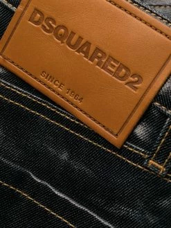 Dsquared2 jean droit à fini laminé