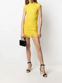 Dsquared2 robe courte à fleurs en dentelle