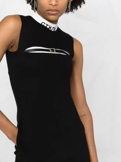 Dsquared2 Prix Usine Robe à détails de bretelles robes de jour femme 14 Dsquared2 robe à détails de bretelles