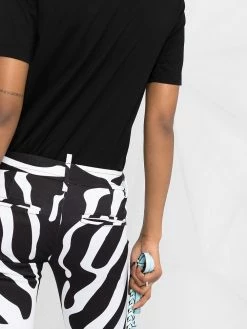 Dsquared2 pantalon court à imprimé zèbre