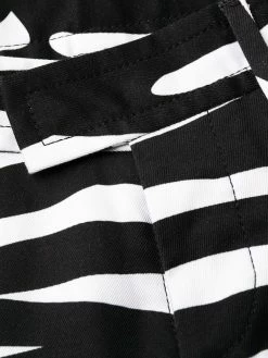 Dsquared2 pantalon court à imprimé zèbre