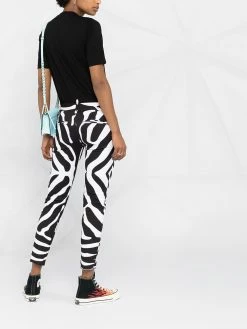 Dsquared2 pantalon court à imprimé zèbre