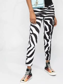 Dsquared2 pantalon court à imprimé zèbre