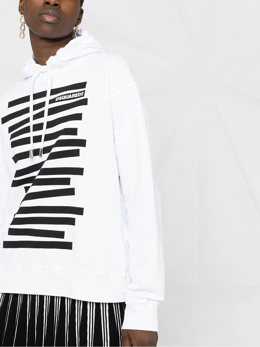 Dsquared2 Haut à rayures Prix Raisonnable hoodies femme 5 Dsquared2 haut à rayures