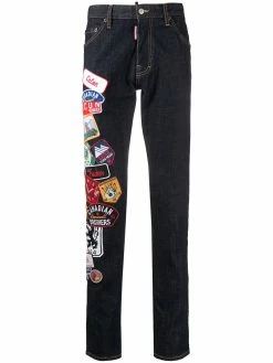 Dsquared2 jean slim à détail de patch