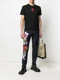 Dsquared2 jean slim à détail de patch