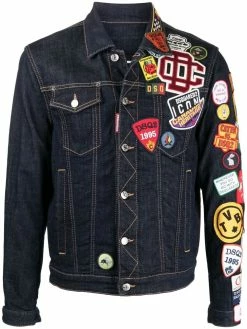 Dsquared2 veste en jean à détail de patch