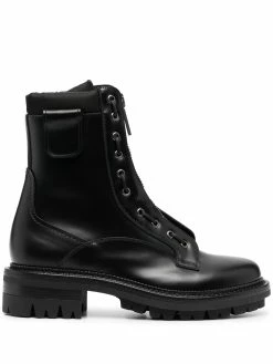 Dsquared2 bottines en cuir à fermeture zippée
