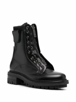 Dsquared2 bottines en cuir à fermeture zippée
