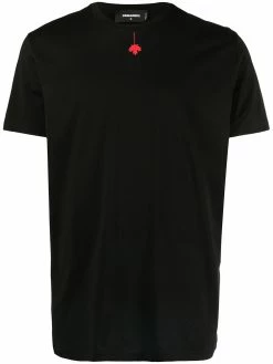 Dsquared2 t-shirt à imprimé feuille d'érable