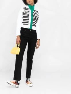 Dsquared2 veste en jean à rayures