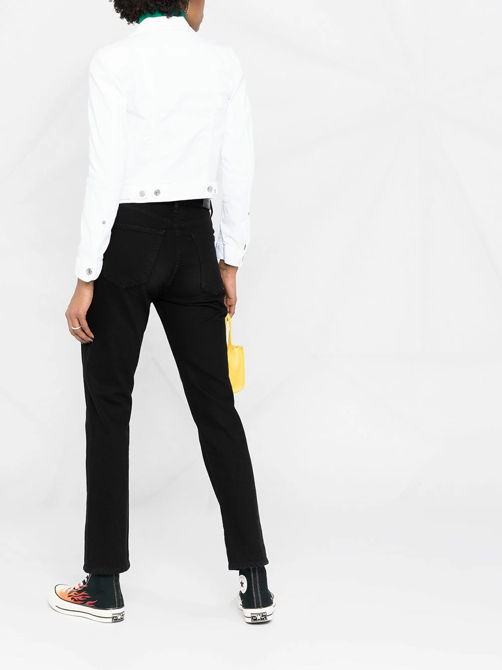 Première Qualité Dsquared2 Veste en jean à rayures vestes en jean femme 8 Dsquared2 veste en jean à rayures