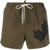 Dsquared2 short de bain à imprimé feuillage