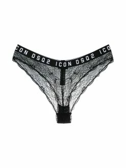 Dsquared2 culotte en dentelle à bande logo