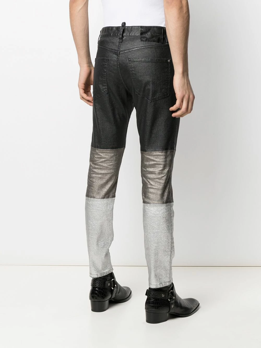 Dsquared2 Jean slim à design à empiècements Prix Imbattable denim homme 6 Dsquared2 jean slim à design à empiècements