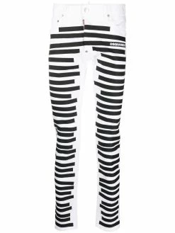 Dsquared2 jean skinny à rayures