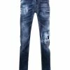 Dsquared2 jean skinny à effet usé