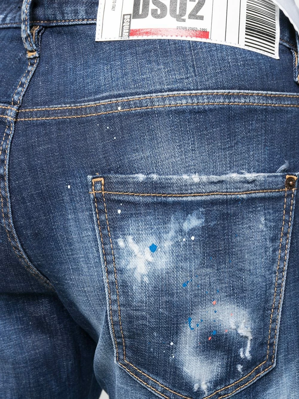 Prix Discount Dsquared2 Jean skinny à effet usé jeans skinny homme 7 Dsquared2 jean skinny à effet usé