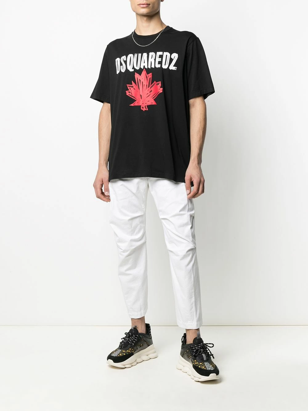 Dsquared2 Pantalon chino fuselé court En promotion homme 4 Dsquared2 pantalon chino fuselé court