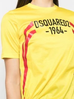 Dsquared2 t-shirt à logo imprimé asymétrique