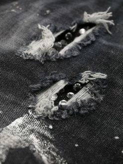 Dsquared2 jean court à effet usé