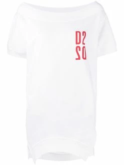 Dsquared2 sweat à logo imprimé et manches courtes