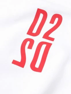 Dsquared2 sweat à logo imprimé et manches courtes