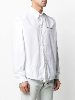 Vendre-Réclame Dsquared2 Chemise à ourlet à lien de resserrage chemises homme 9 Dsquared2 chemise à ourlet à lien de resserrage