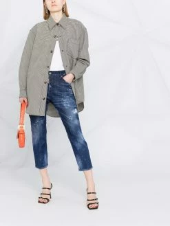 Dsquared2 jean court à effet usé