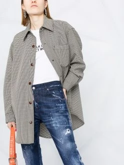 Dsquared2 jean court à effet usé