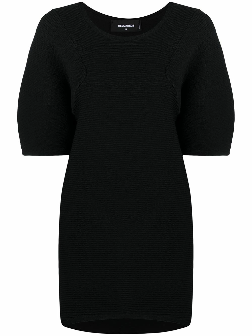 Prix Réduit Dsquared2 Robe en maille nervurée robes de jour femme 3 Dsquared2 robe en maille nervurée