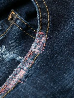 Dsquared2 jean slim à effet déchiré