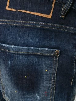 Dsquared2 jean slim à effet déchiré