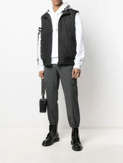 Dsquared2 gilet matelassé à logo imprimé