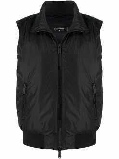 Dsquared2 gilet matelassé à logo imprimé